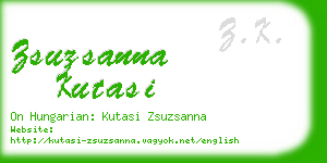 zsuzsanna kutasi business card